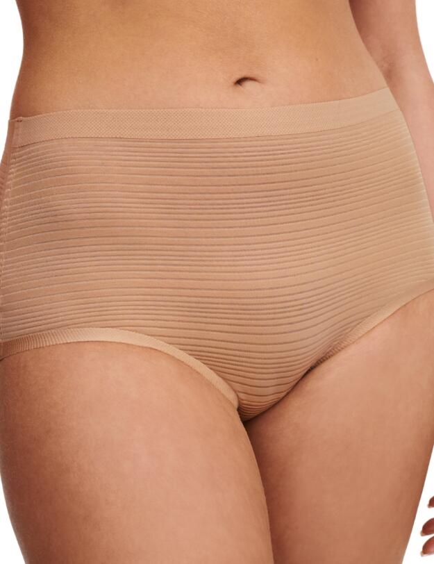 Chantelle SoftStretch Stripes Full Brief Clay Nude
