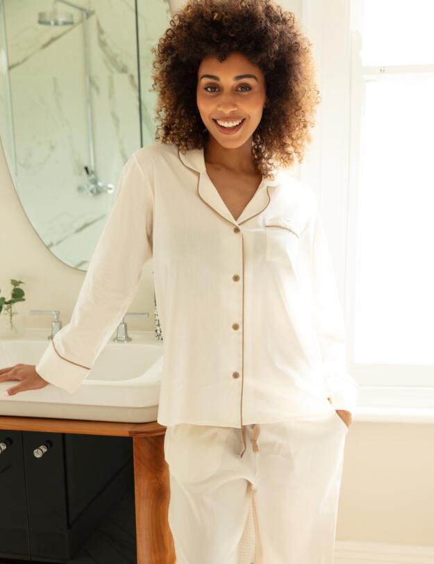 Cyberjammies Hotel Pyjamas Pyjama Set Cream