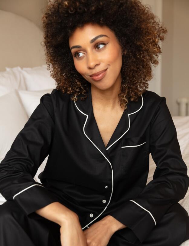 Cyberjammies Hotel Pyjamas Pyjama Set Black