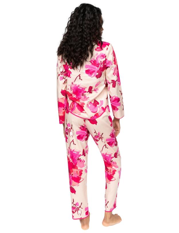 Cyberjammies Aria Floral Print Pyjama Bottoms Peach Mix