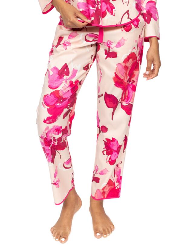 Cyberjammies Aria Floral Print Pyjama Bottoms Peach Mix