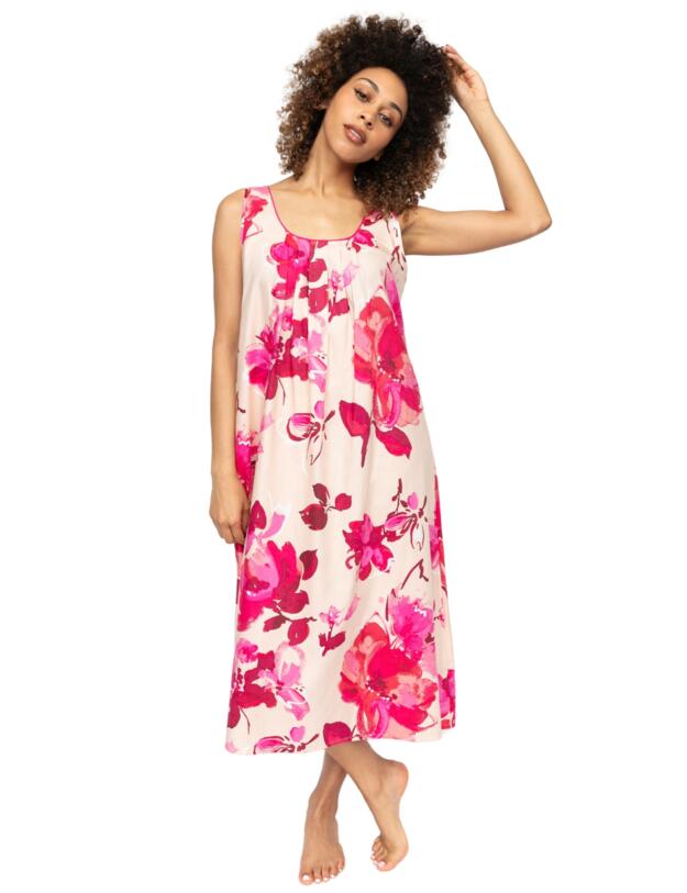 Cyberjammies Aria Long Nightdress Peach Mix