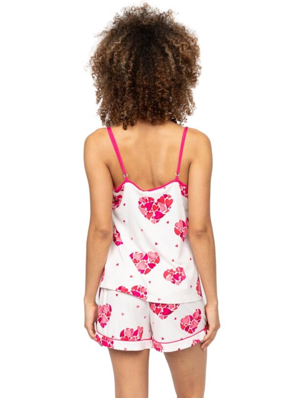 Cyberjammies Aria Heart Print Jersey Cami White Mix