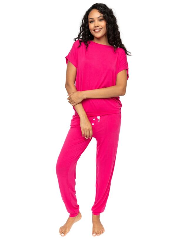 Cyberjammies Aria Jersey Pyjama Bottoms Bright Pink