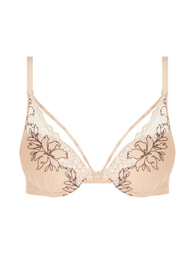 Chantelle Spice Push Up T-Shirt Bra Clay Nude