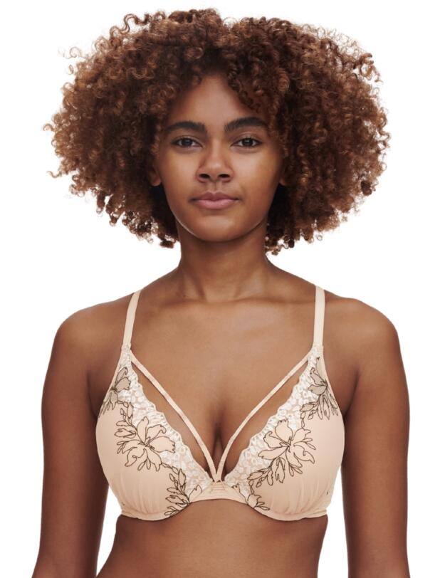 Chantelle Spice Push Up T-Shirt Bra Clay Nude