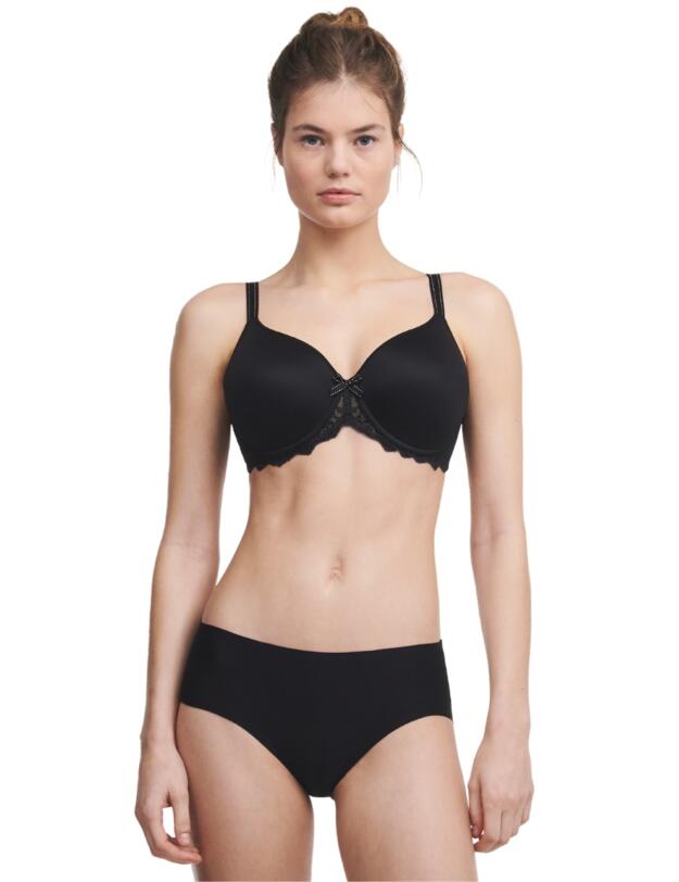 Chantelle Rive Gauche Covering T-Shirt Bra Black