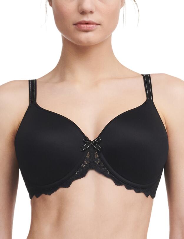Chantelle Rive Gauche Covering T-Shirt Bra Black