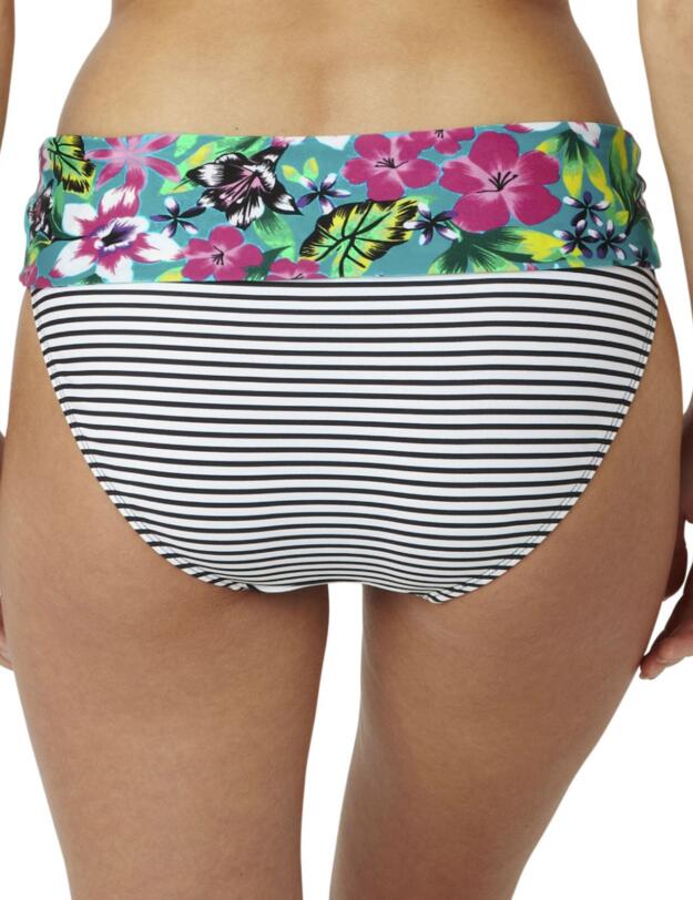 SW0877 Panache Elle Fold Bikini Pant Tropical Print - SW0877 White/Floral