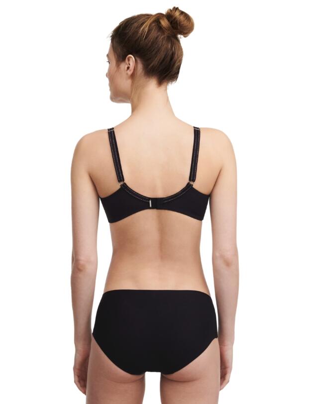 Chantelle Rive Gauche Covering T-Shirt Bra Black