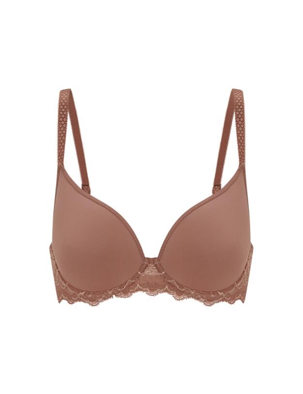 Simone Perele Caresse Spacer Plunge Bra Coco Brown
