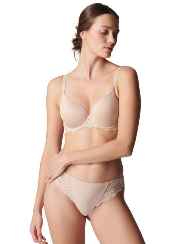 Simone Perele Caresse Tanga Skin Rose