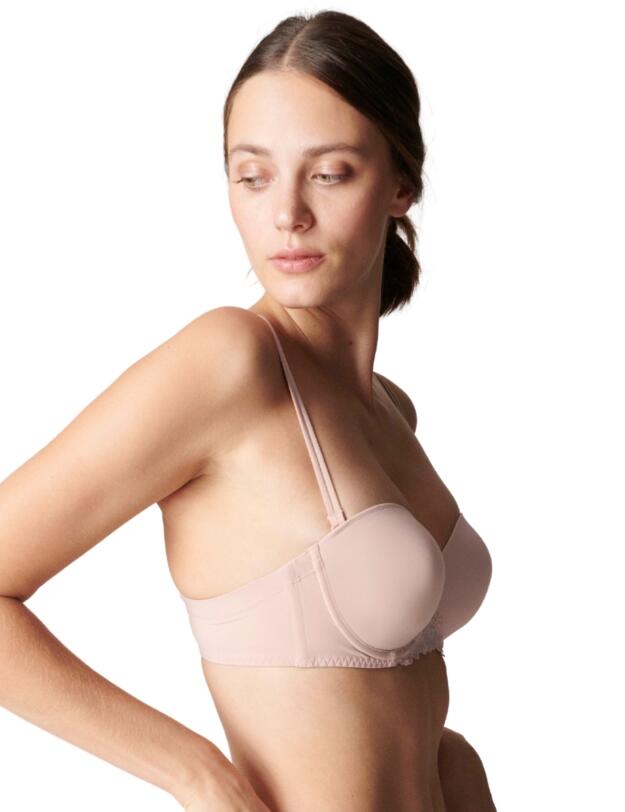 Simone Perele Delice Strapless Bandeau Bra Blush
