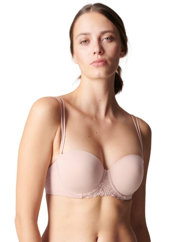 Simone Perele Delice Strapless Bandeau Bra Blush