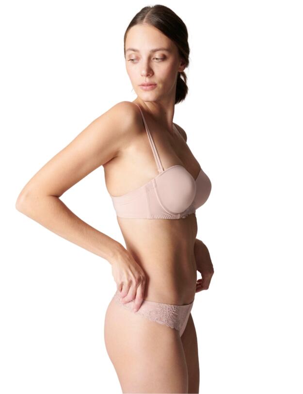 Simone Perele Delice Strapless Bandeau Bra Blush
