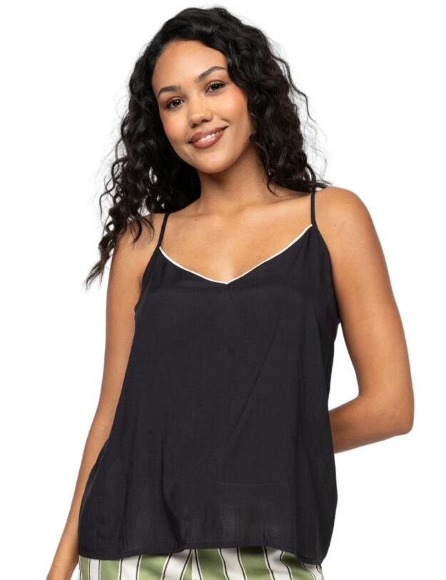 Cyberjammies Nancy Modal Cami Black