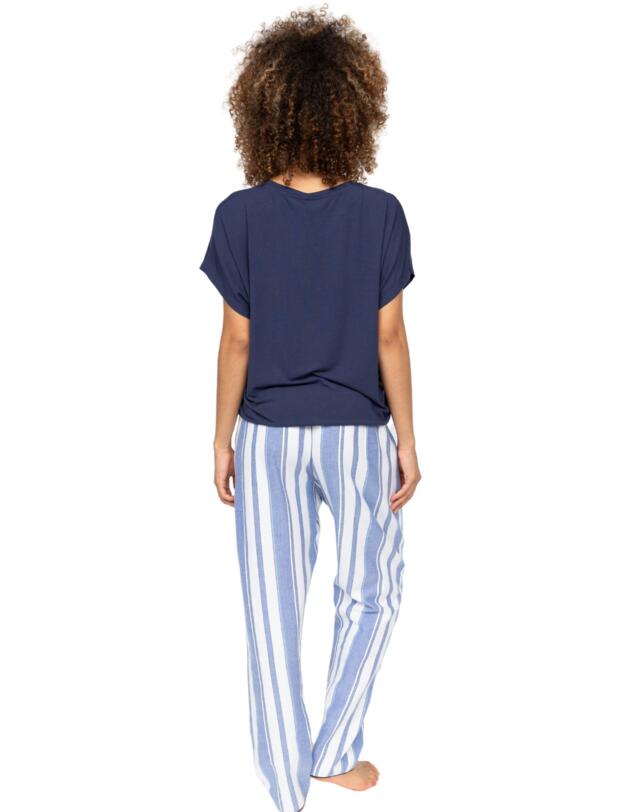 Cyberjammies Alpes Striped Pyjama Bottoms Blue Mix