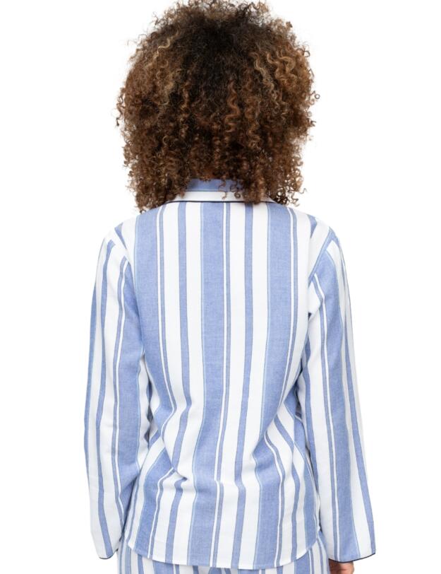 Cyberjammies Alpes Striped Pyjama Top Blue Mix