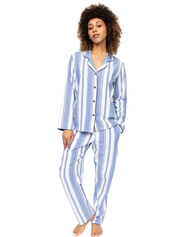Cyberjammies Alpes Striped Pyjama Top Blue Mix