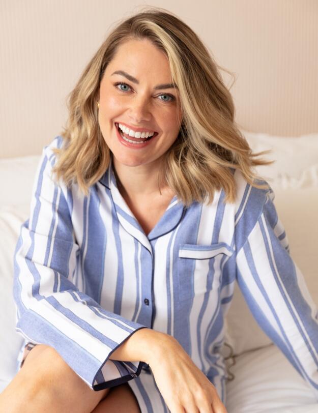 Cyberjammies Alpes Striped Nightshirt Blue Mix