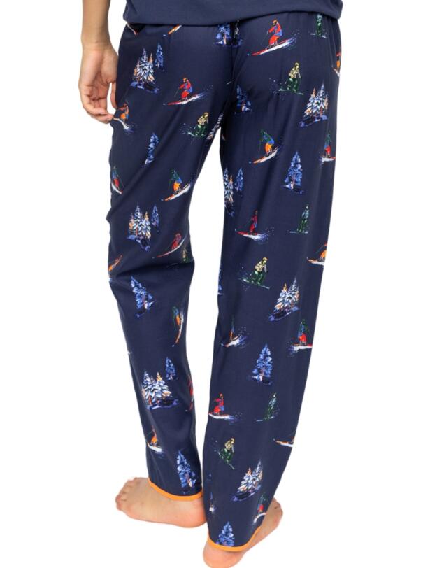 Cyberjammies Alpes Ski Print Pyjama Bottoms Navy Mix