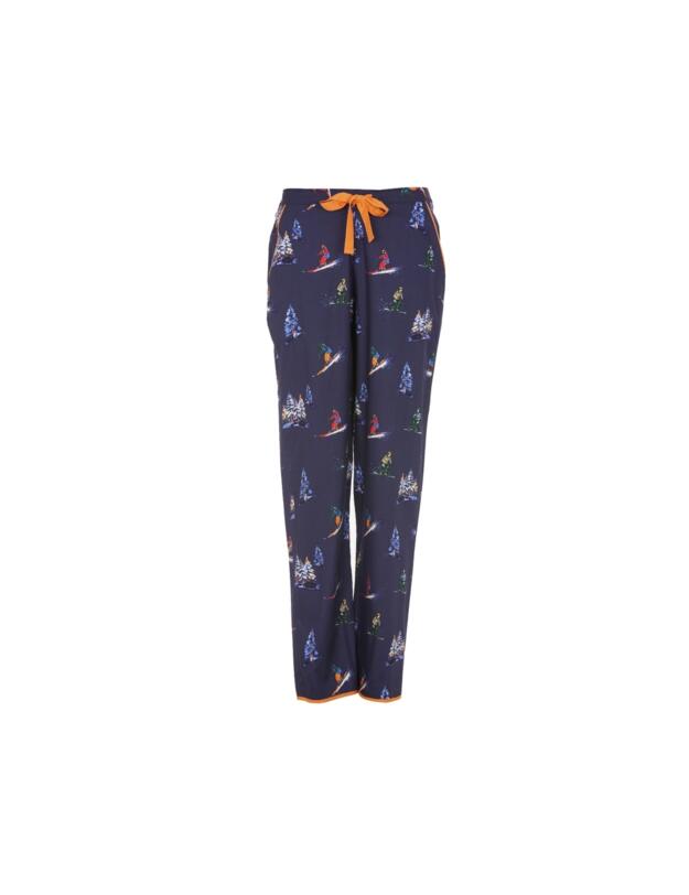 Cyberjammies Alpes Ski Print Pyjama Bottoms Navy Mix