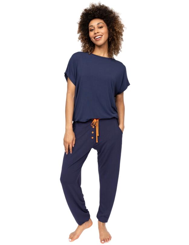 Cyberjammies Alpes Jersey Pyjama Top Navy