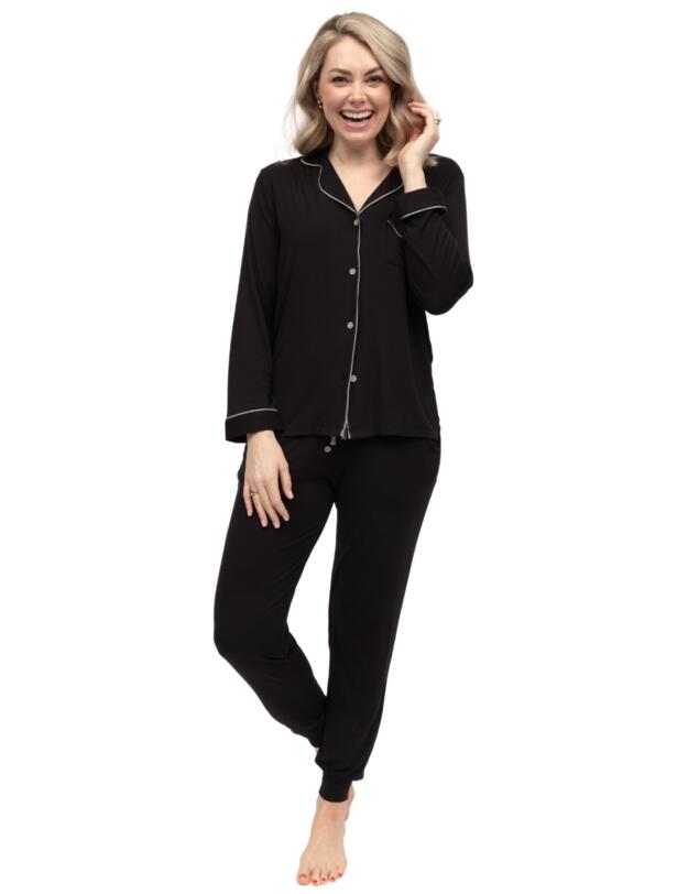 Cyberjammies Nancy Jersey Pyjama Bottoms Black