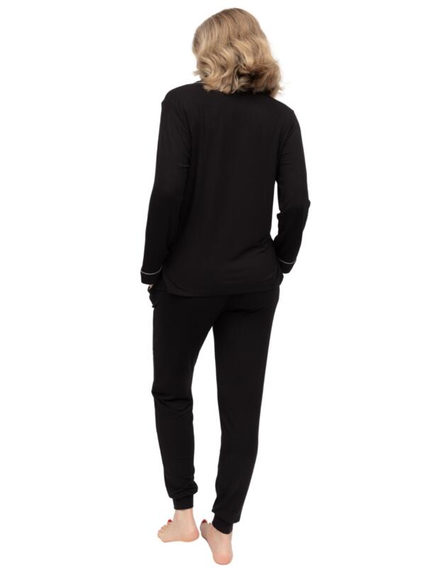Cyberjammies Nancy Jersey Pyjama Bottoms Black