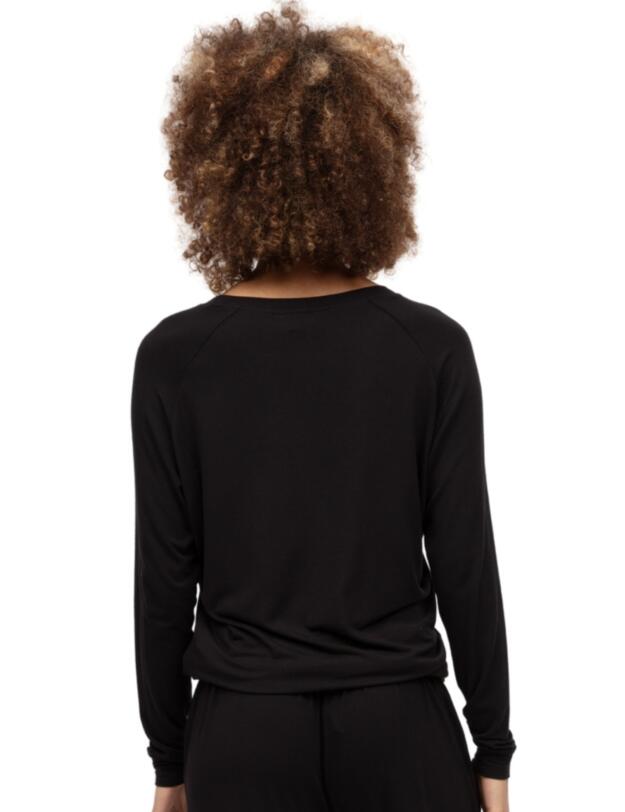 Cyberjammies Nancy Slouch Jersey Pyjama Top Black