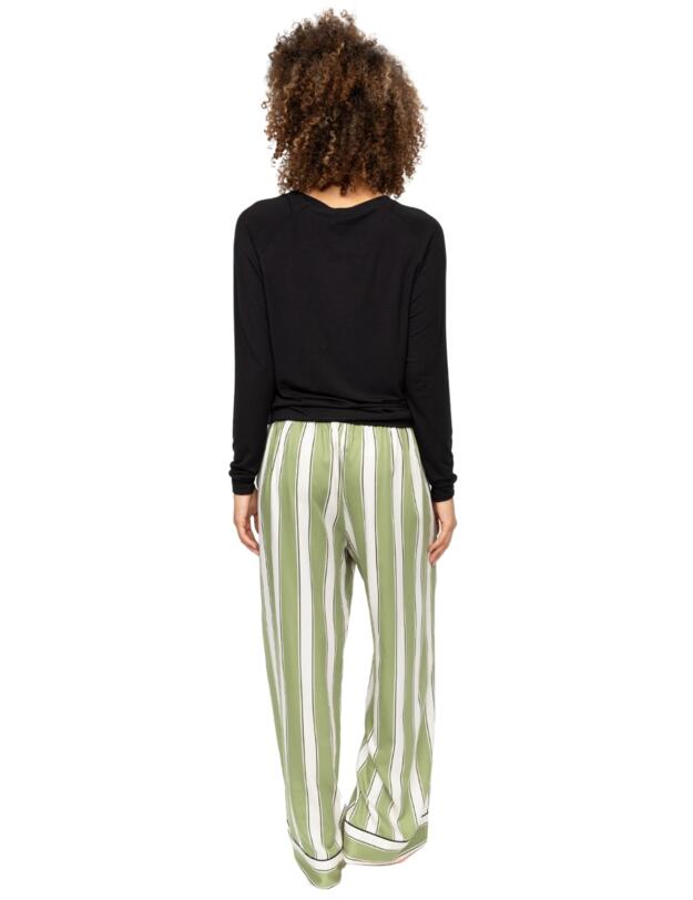 Cyberjammies Nancy Slouch Jersey Pyjama Top Black