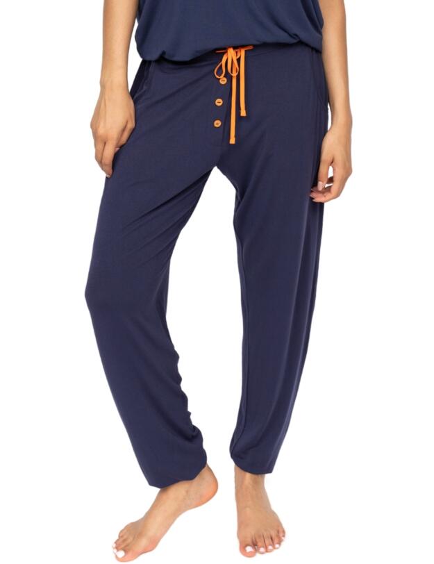 Cyberjammies Alpes Jersey Pyjama Bottoms Navy