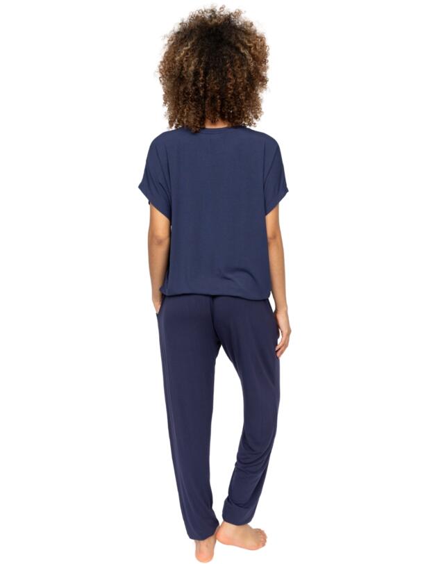 Cyberjammies Alpes Jersey Pyjama Bottoms Navy