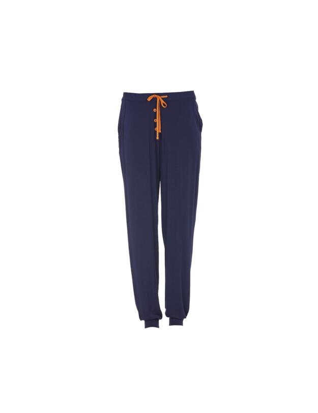 Cyberjammies Alpes Jersey Pyjama Bottoms Navy