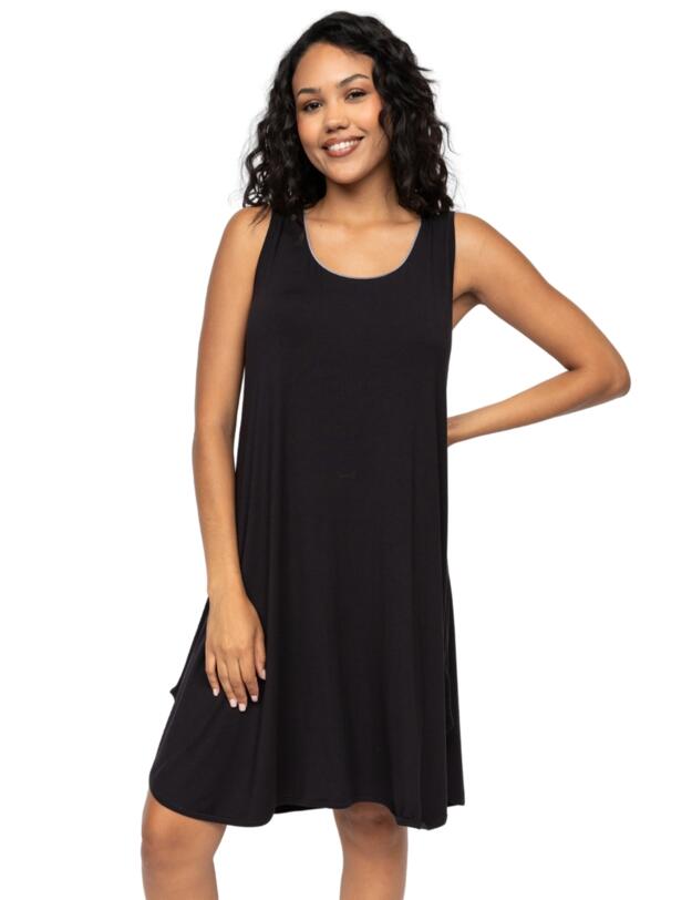 Cyberjammies Nancy Jersey Swing Nightdress Black