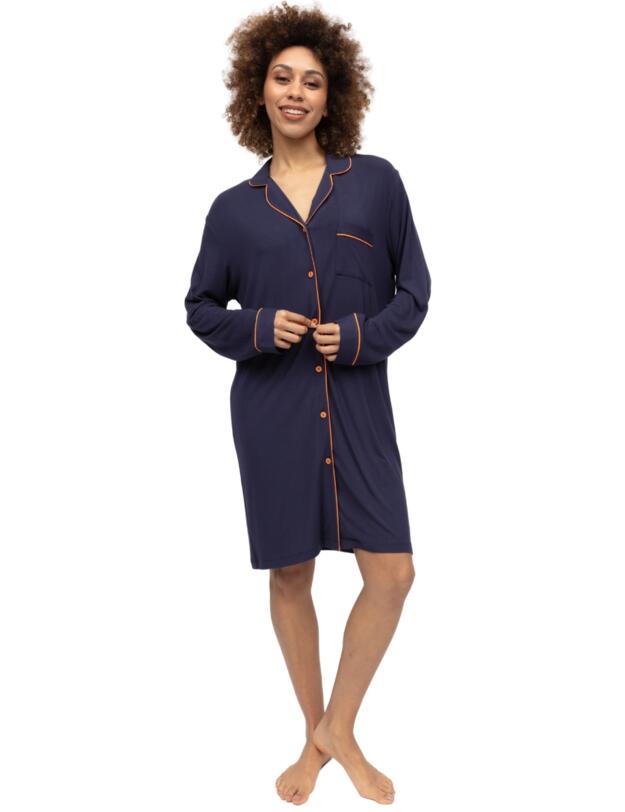 Cyberjammies Alpes Jersey Nightshirt Navy
