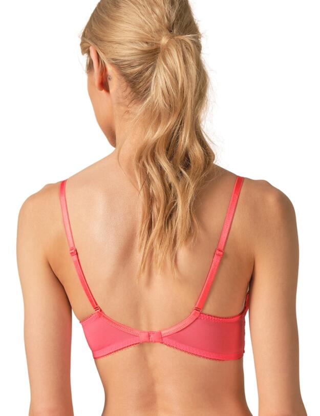 Gossard Superboost Lace Padded Plunge Bra Sugar Coral