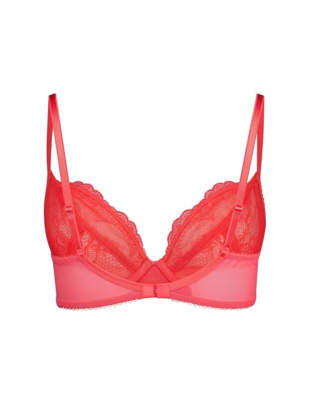 Gossard Superboost Lace Non-Padded Plunge Bra Sugar Coral