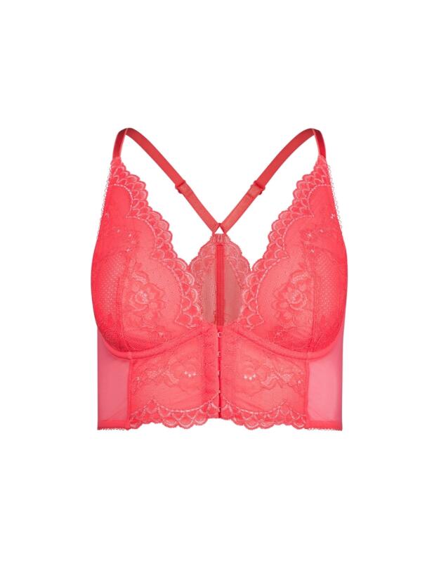 Gossard Superboost Lace Deep V Bralette Sugar Coral