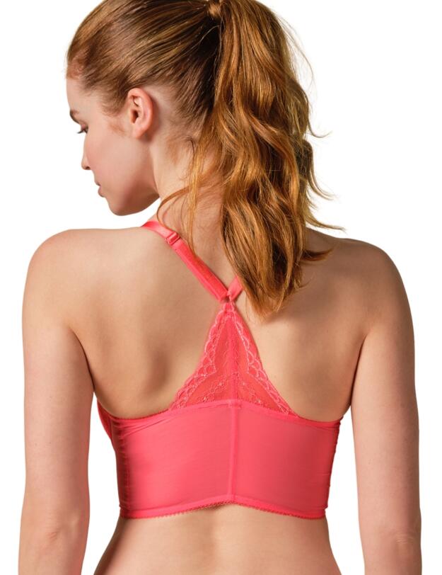Gossard Superboost Lace Deep V Bralette Sugar Coral