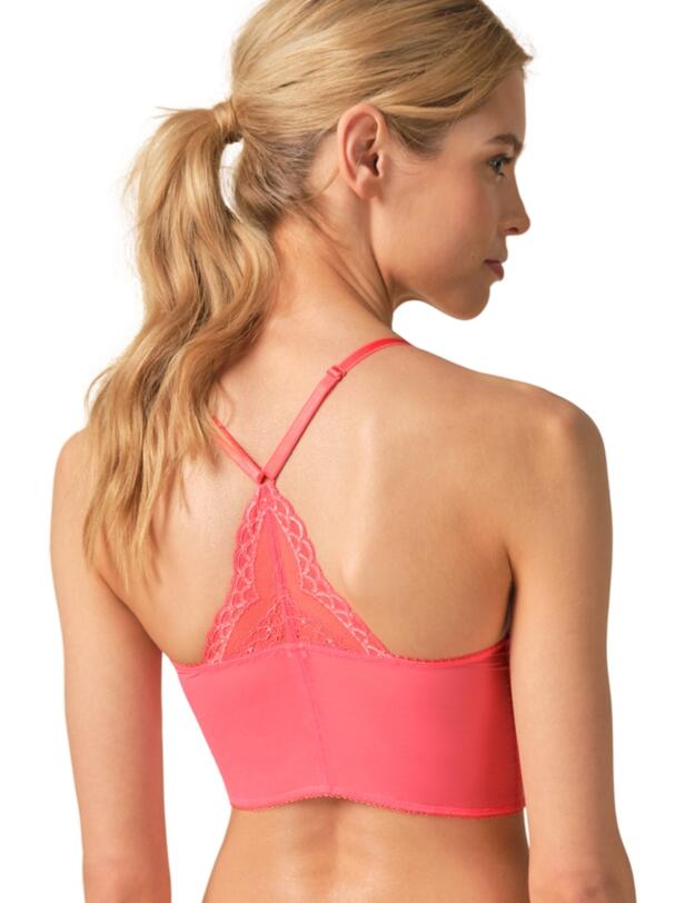 Gossard Superboost Lace Deep V Bralette Sugar Coral