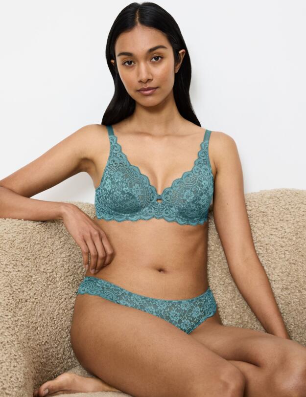 Triumph Amourette Wired Bra Quiet Turquoise