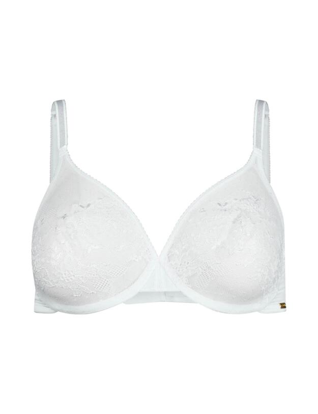 Gossard Glossies Lace Sheer Bra White