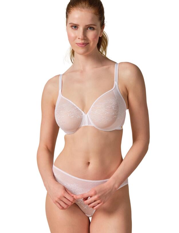 Gossard Glossies Lace Sheer Bra White
