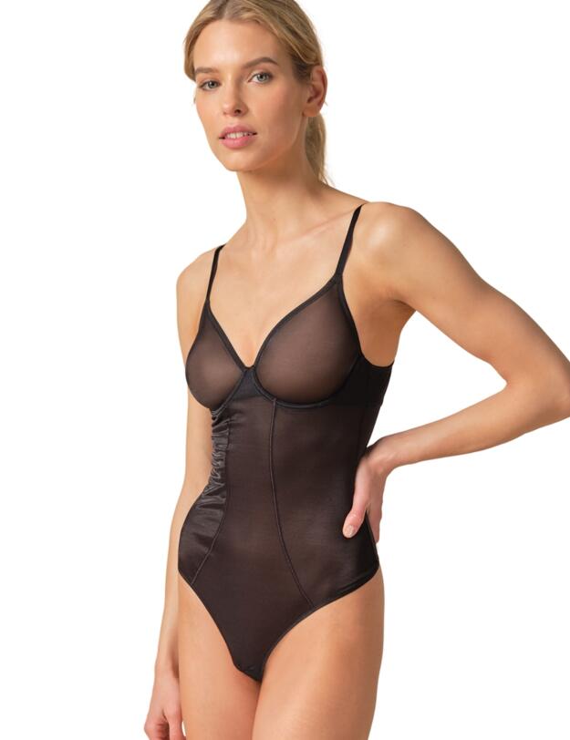 Gossard Glossies Sheer Body Black