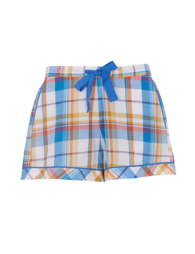 Cyberjammies Sandy Checkered Shorts Blue Mix
