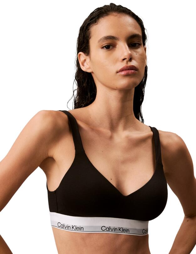 Calvin Klein Modern Cotton Lift Bralette Black