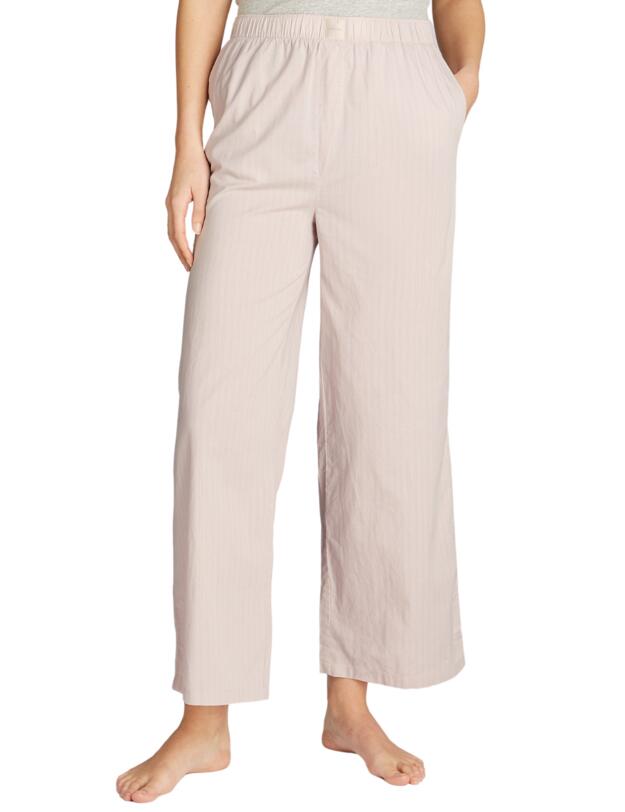 Calvin Klein Poplin Pyjama Bottoms Steady Stripe/ Grey Morn