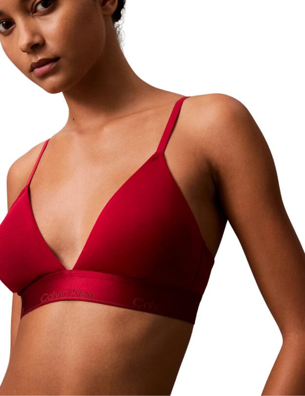 Calvin Klein Modern Cotton Holiday Lightly Lined Triangle Bra Juneberry