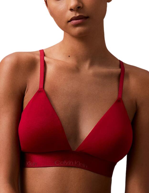 Calvin Klein Modern Cotton Holiday Lightly Lined Triangle Bra Juneberry